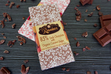 Load image into Gallery viewer, 85% Dark Chocolate Bar w/ Organic Coco Sugar
