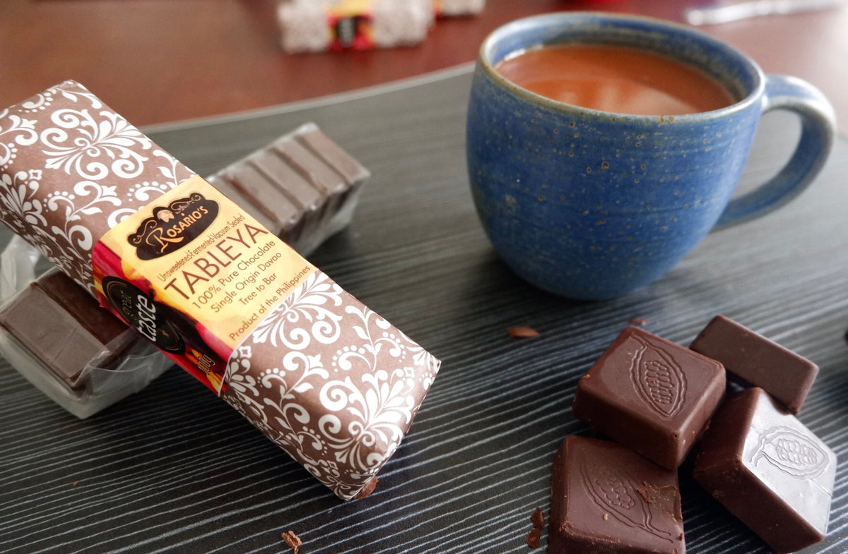 Tableya de Davao 100g (10 tablets 100% Dark Chocolate) – Gatty's Fruit Farm
